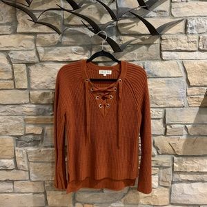 Rust Sweater by Pink Rose
